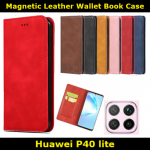 Magnetic Leather Wallet Book Case for Huawei P30 Pro/P40/P40 lite Card Slim Fit Look